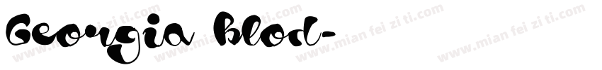 Georgia blod字体转换